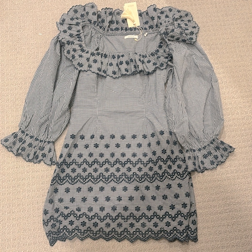 Doen embroidered franique dress